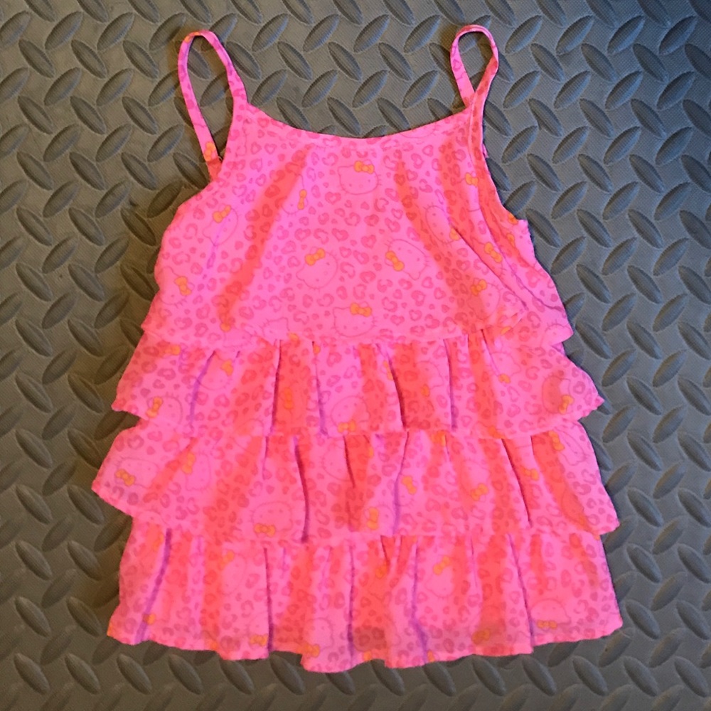 Hello Kitty Ruffle Tank Top Size 6x